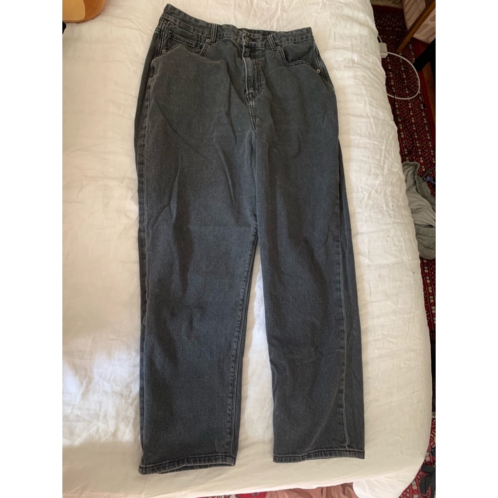 Black American Eagle Curvy Mom Jeans